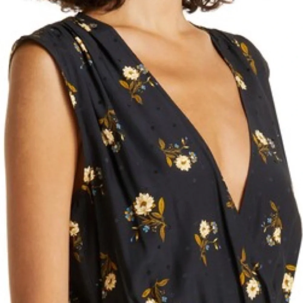 Veronica Beard Wixson Black Floral Dress Sz 8 - Picture 6 of 13